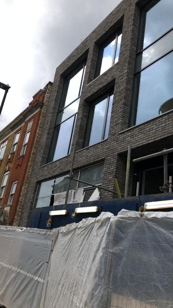 Angel London: N1 Brickwork facing the front of the building